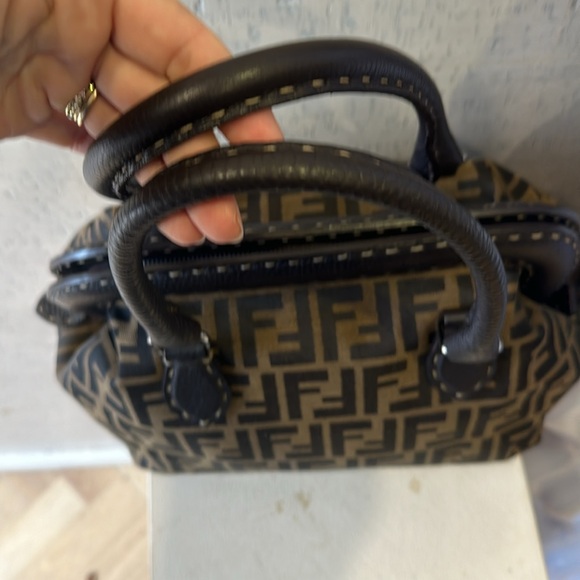 Vintage Fendi Monogram Zucca Doctor Bag - Picture 3 of 6